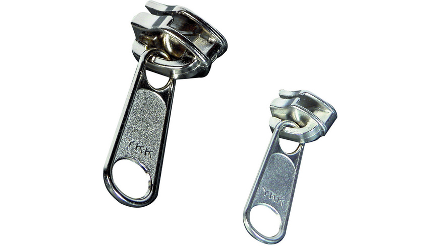 10 Schieber Ersatz Zipper für Metal Reißverschlüsse Nummer 10 Silber
