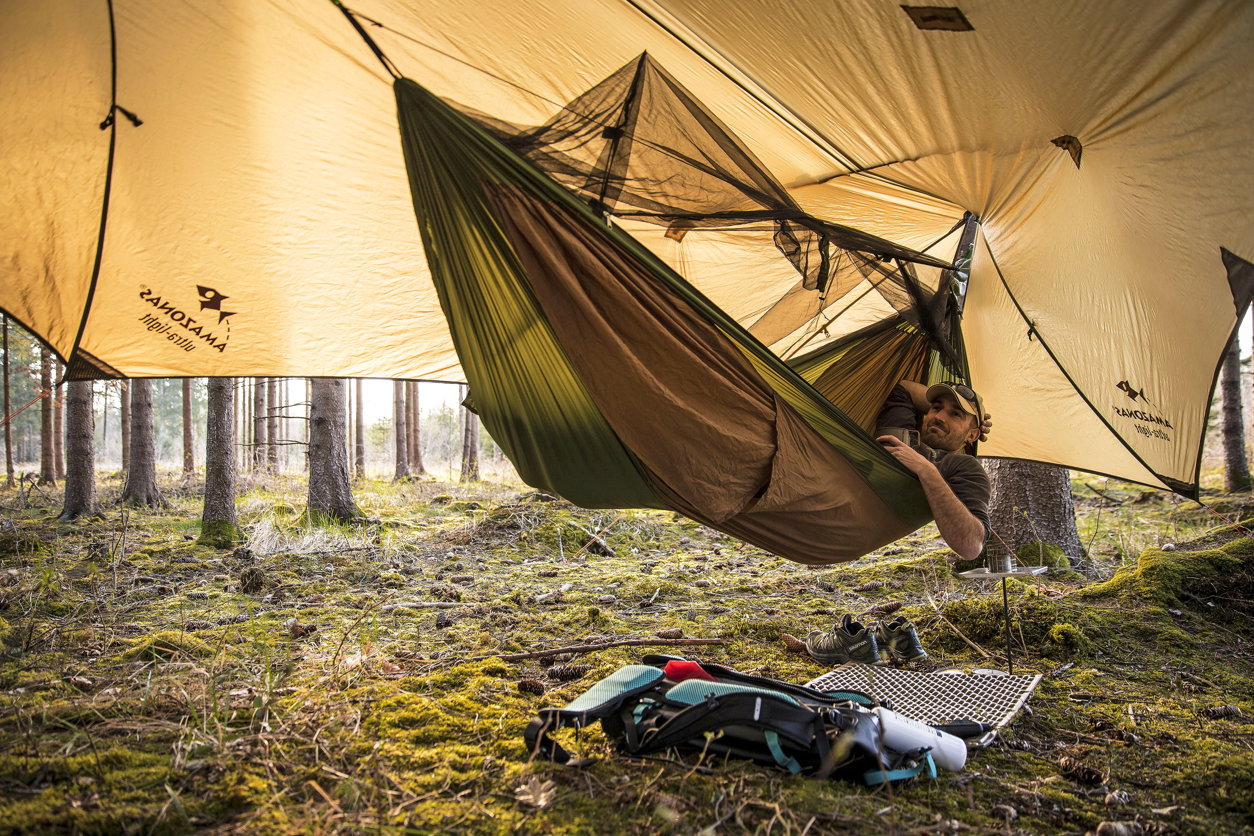 Amazonas Adventure Hammock Hero XXL Hängematte grün-braun 1 Person