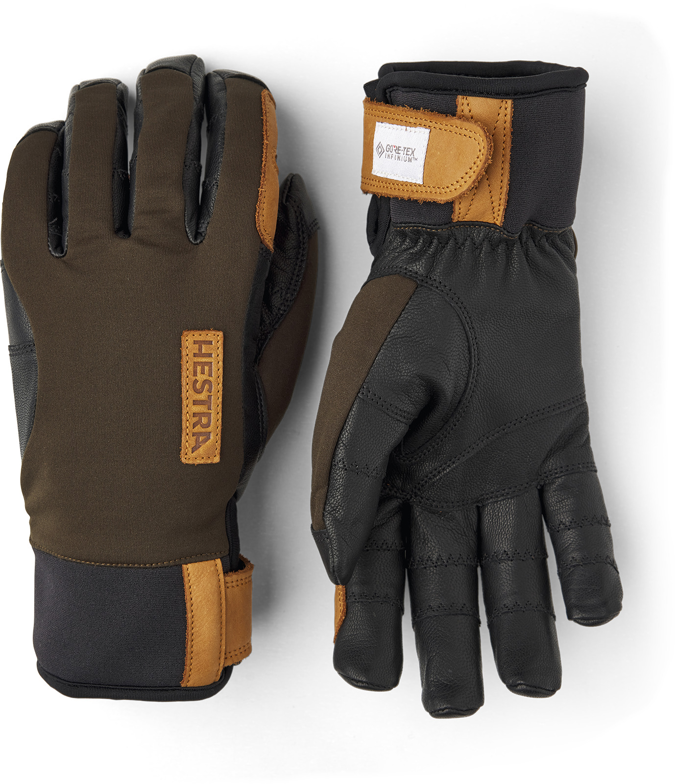 Hestra Ergo Grip Active Wool Terry 5-Finger Gloves dark forest