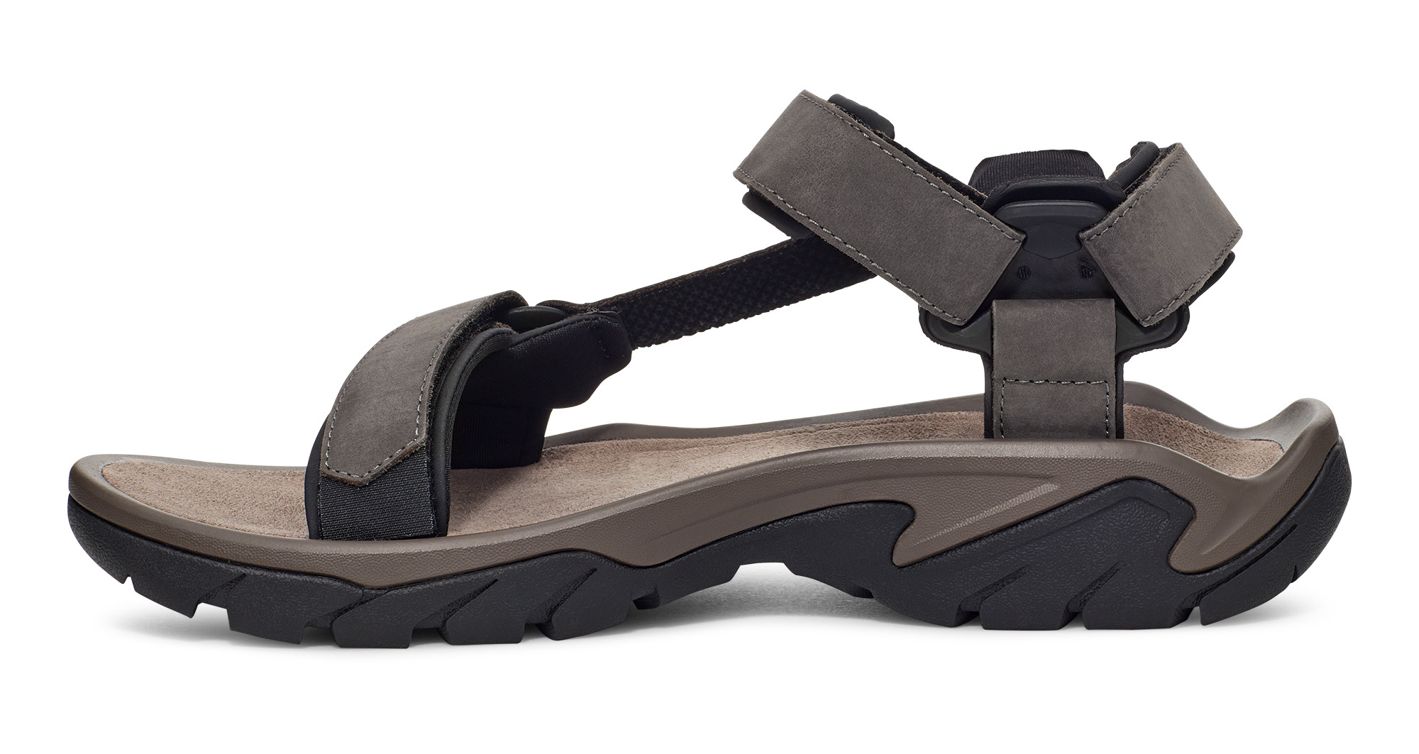 Teva M's Terra Fi Universal Leather Sandals dark gull grey