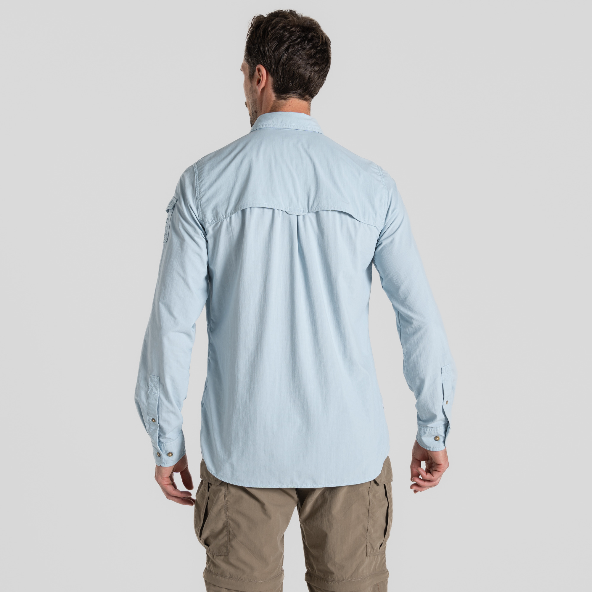 Vêtement Technique Protection UV Chemise Manches Longues Craghoppers Nosilife Nuoro II - Taille L - Coupe Droite Vêtement Protection Insectes