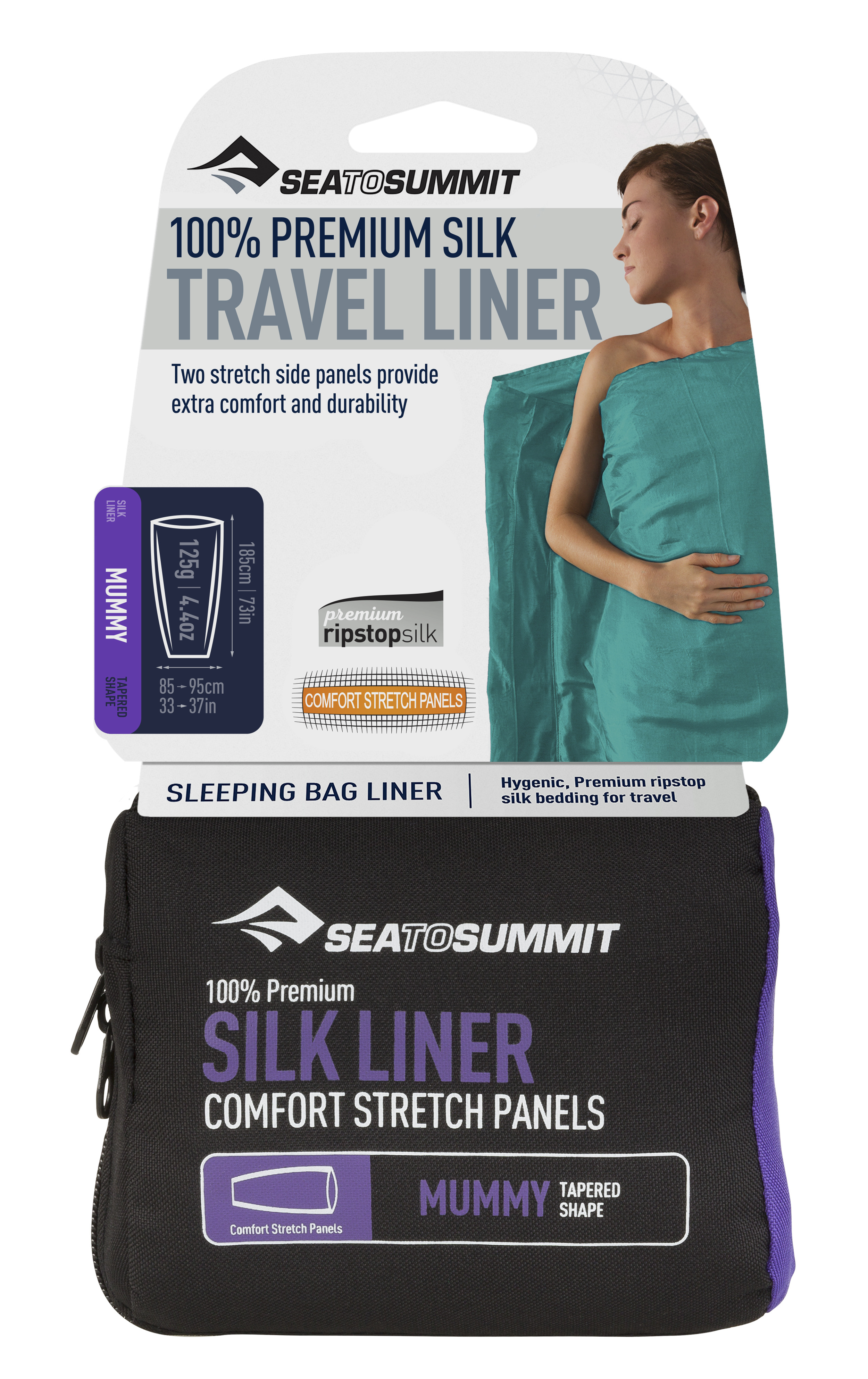 SEA TO SUMMIT Silk Liner レクタングラー Silk Blend Sleeping Bag Liner | Sea to Summit Canada