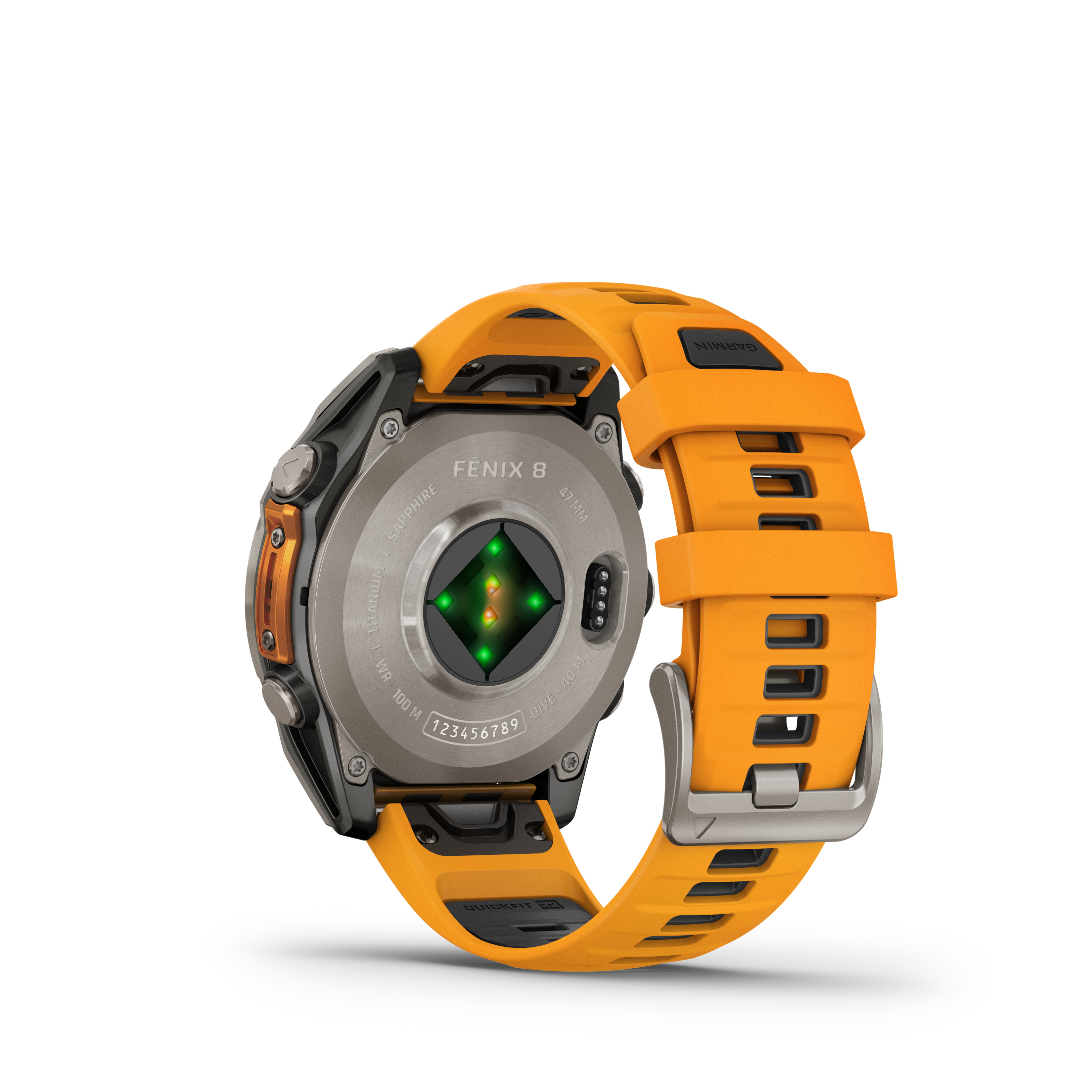 Garmin fenix 8 - 47 mm AMOLED Sapphire Sportuhr graphit/titanium