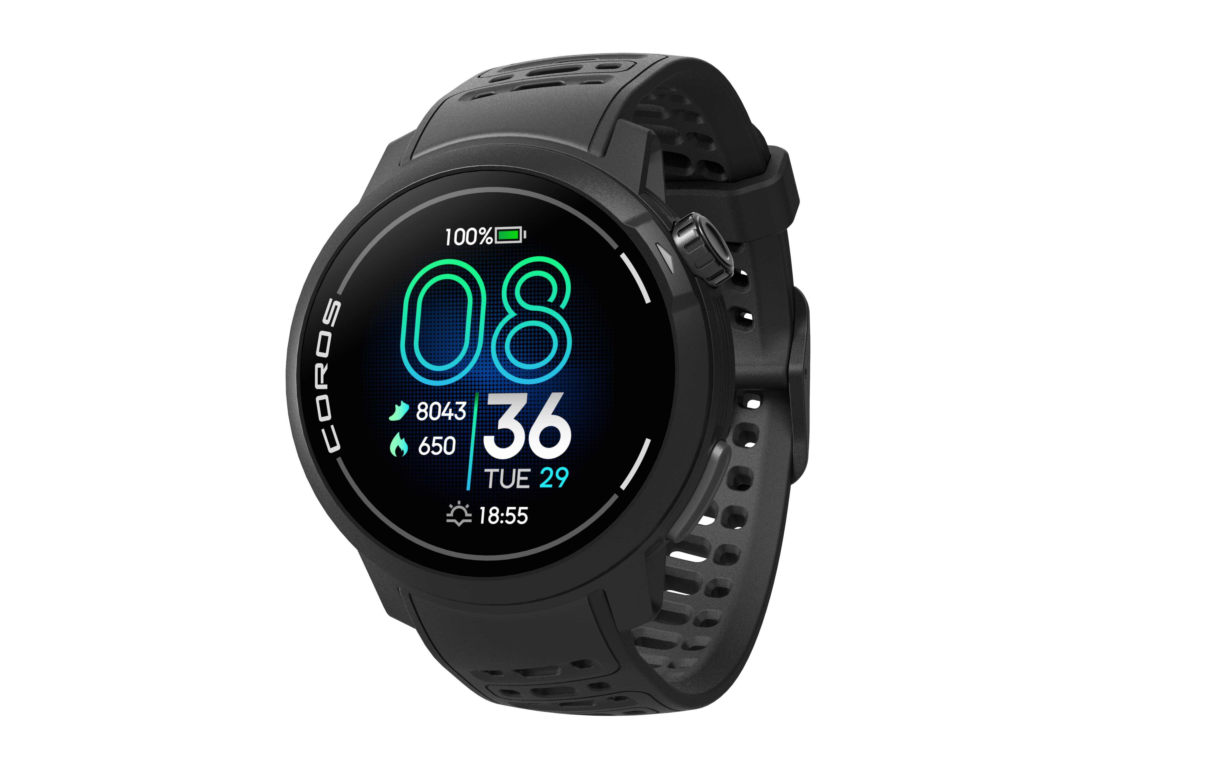 Coros Pace Pro sports watch black 46 mm - Transa.ch