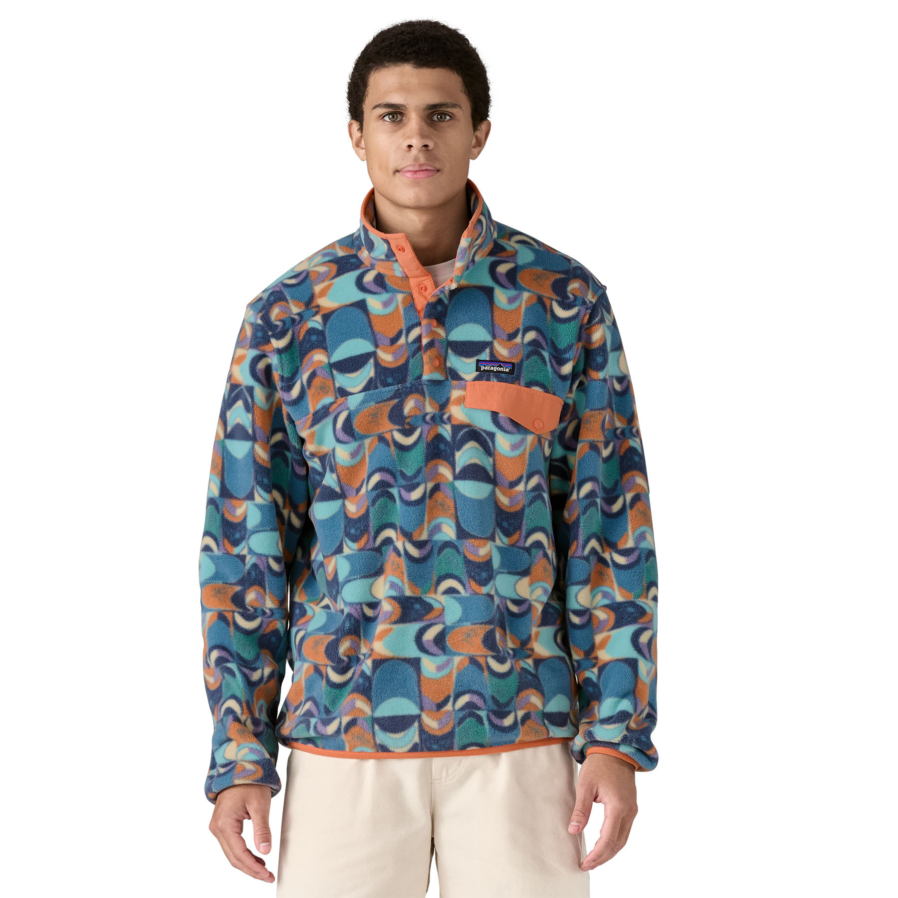 Patagonia M's LW Synch Snap-T P/O Pullover swallowtail geo: still