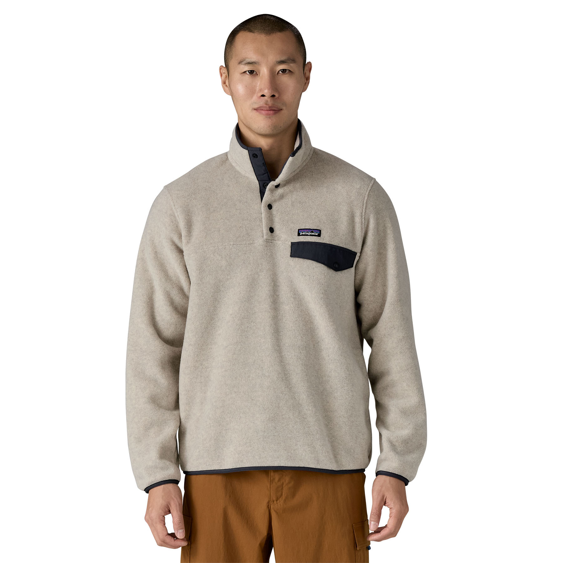 Patagonia M's LW Synch Snap-T P/O Fleecepullover oatmeal heather w
