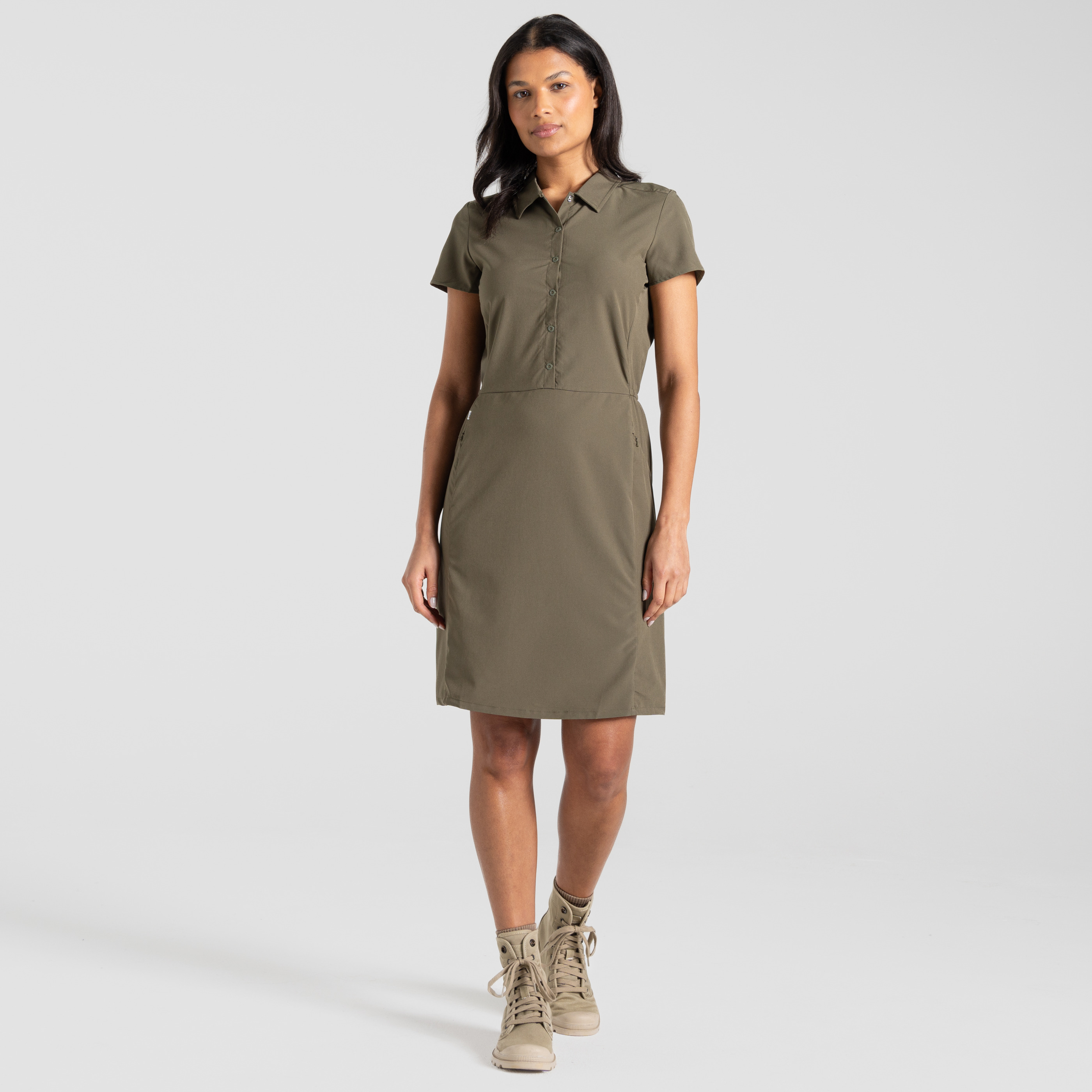 Craghoppers NosiLife Pro Dress IV Dress wild olive 18 UK - Transa.ch