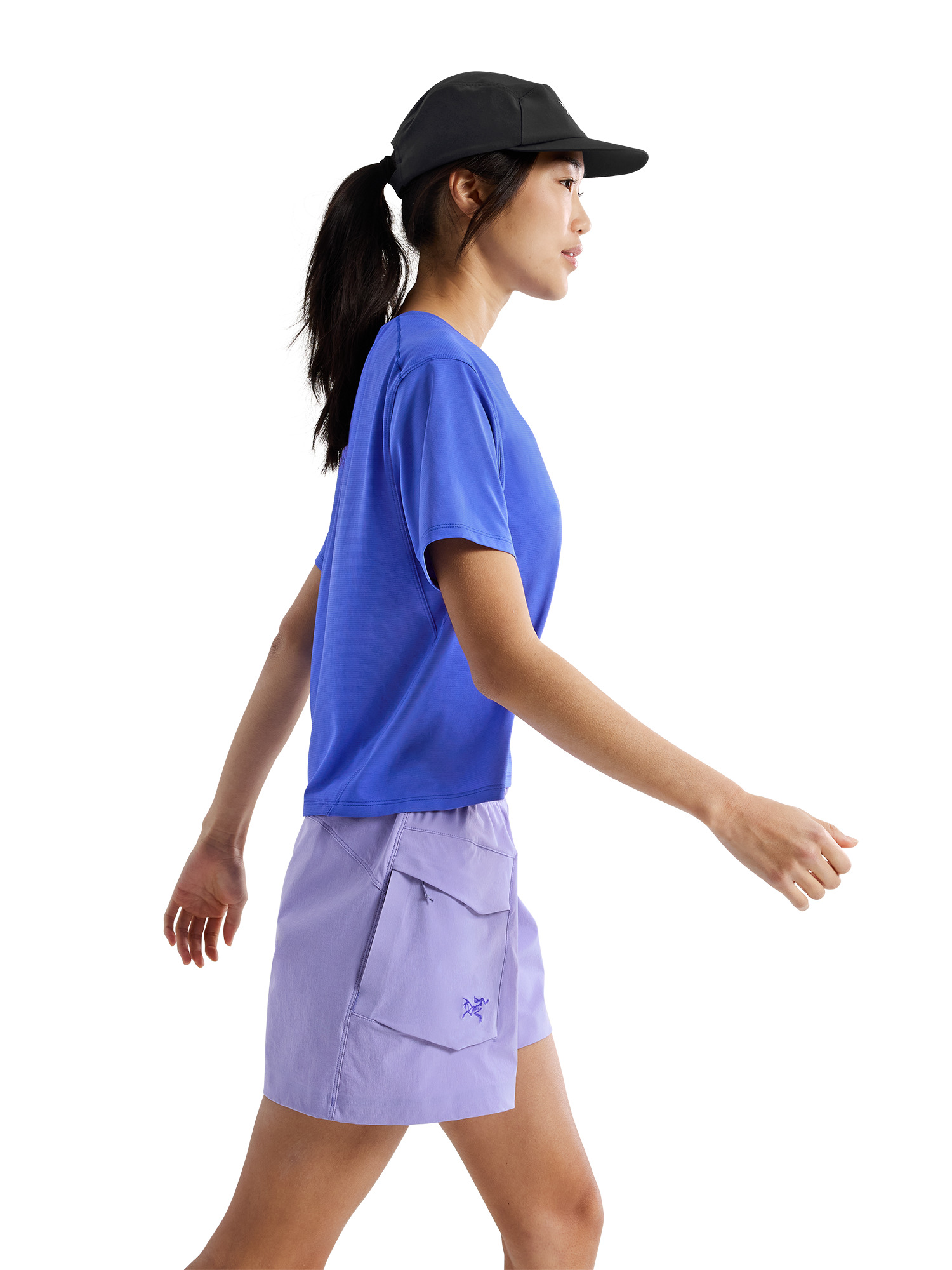 Arc'teryx Taema Crop SS W T-shirt electra heather S