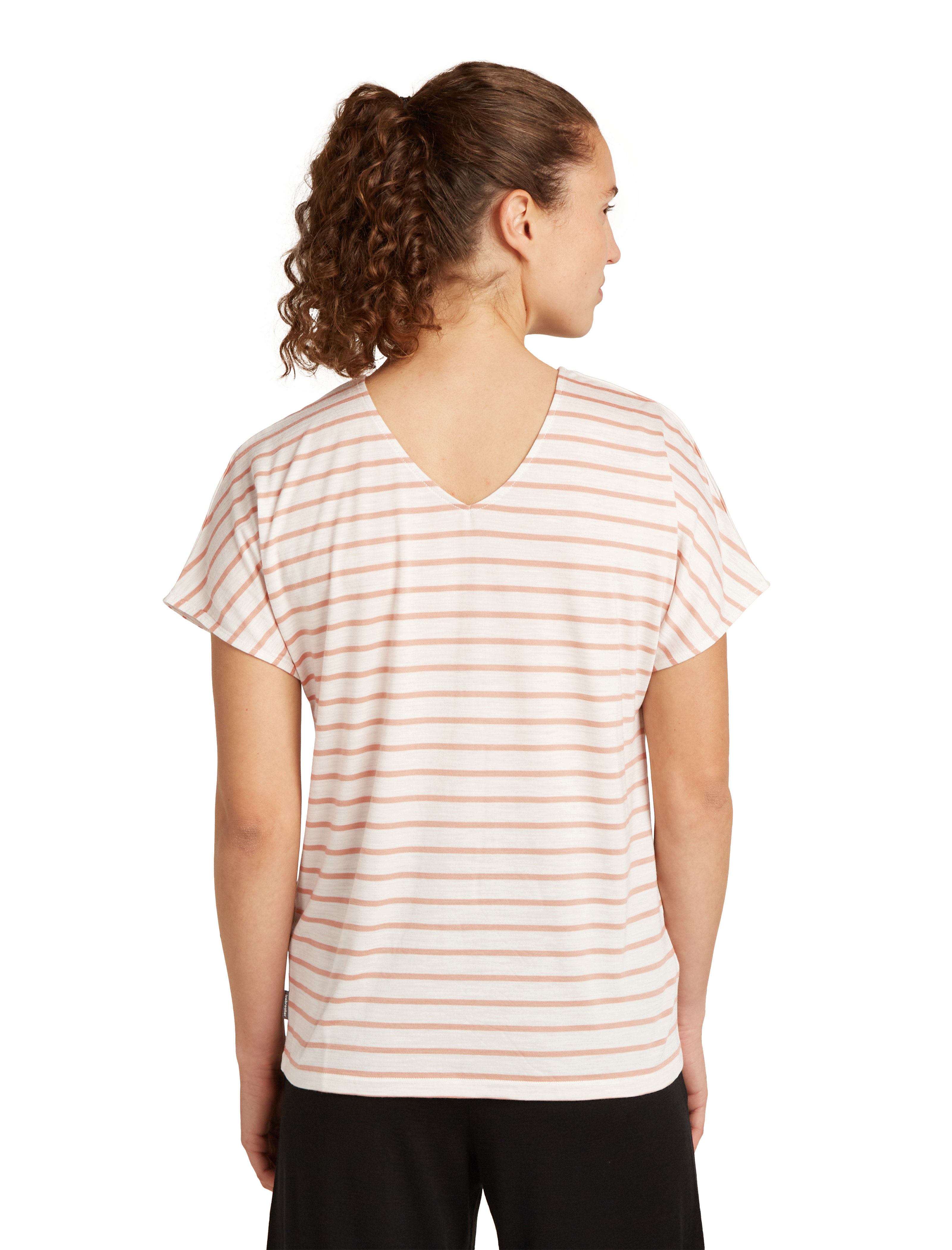 トップス Icebreaker REVERSIBLE TOP STRIPE Women's Merino Blend Drayden Reversible Top Stripe | icebreaker