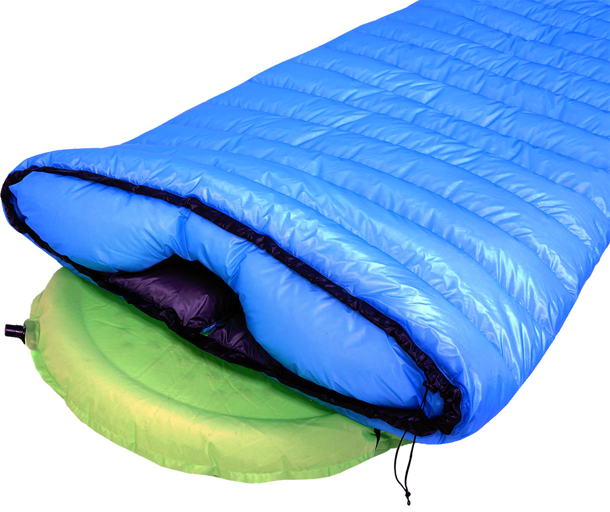アウトドア寝具 WESTERN MOUNTAINEERING NanoLite Western Mountaineering NanoLite Down sleeping bag sky blue/black M