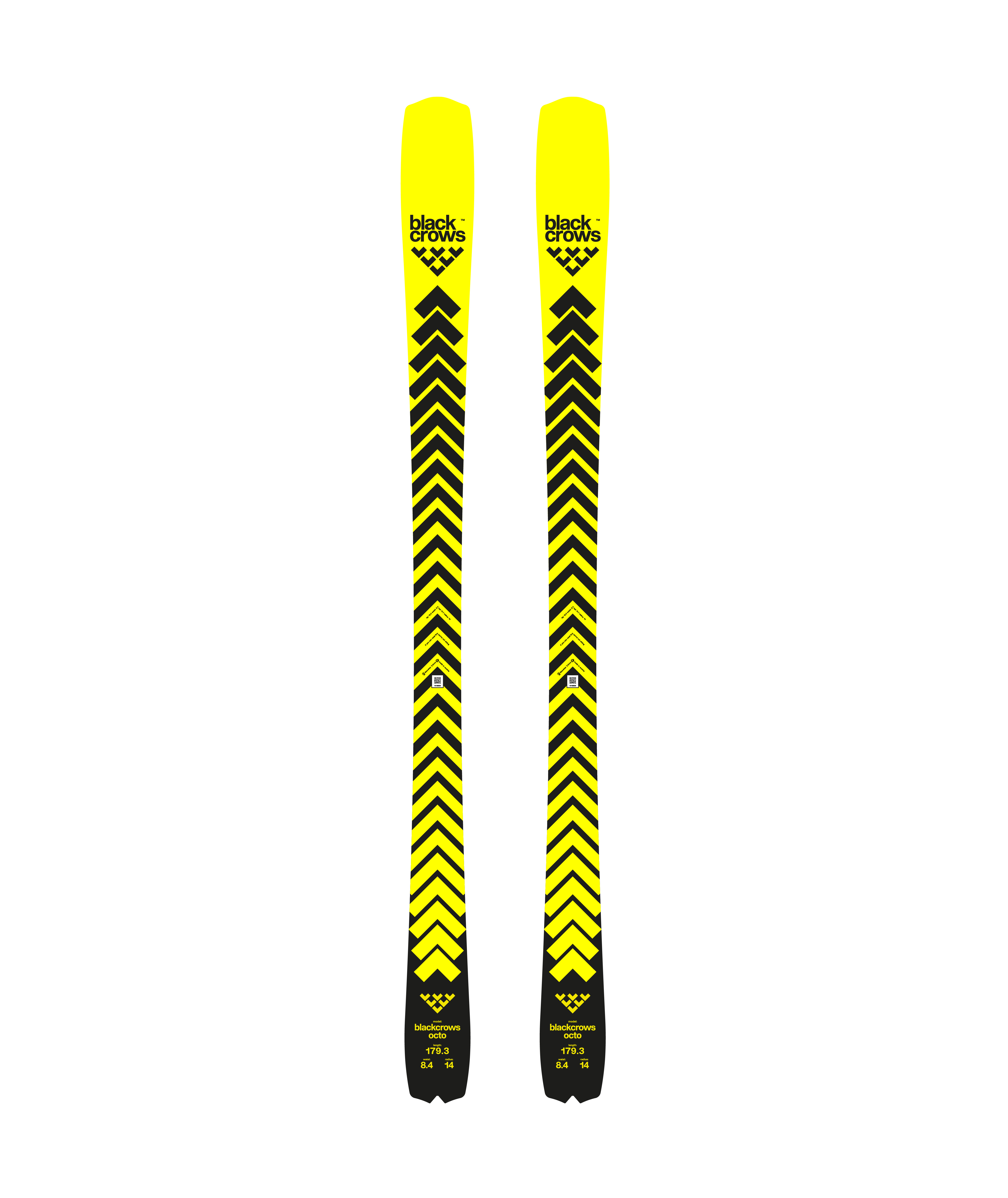 Black Crows Octo Freeride skis yellow/black 179 cm - Transa.ch