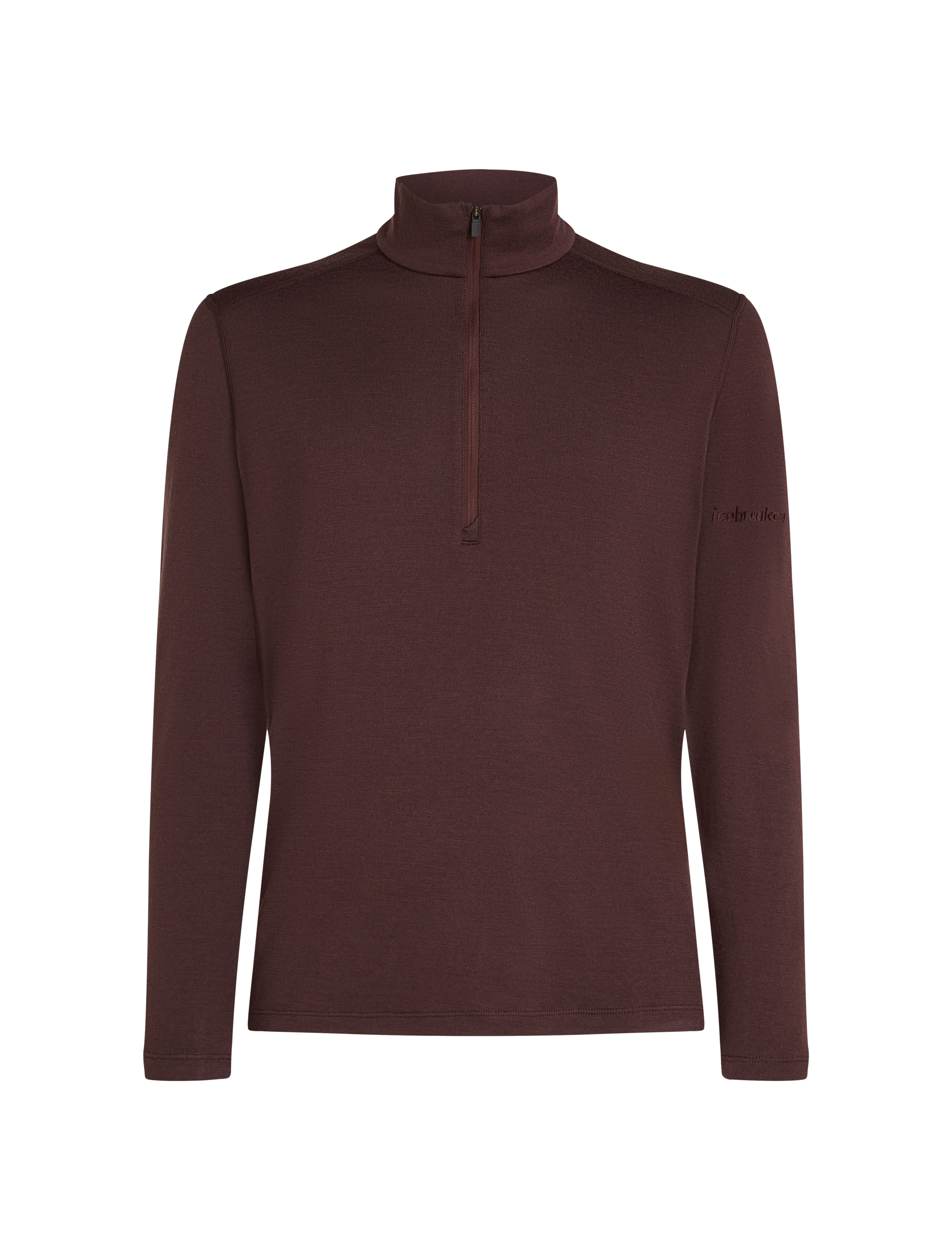 Icebreaker M 260 Tech LS Half Zip Wool sweater java S - Transa.ch