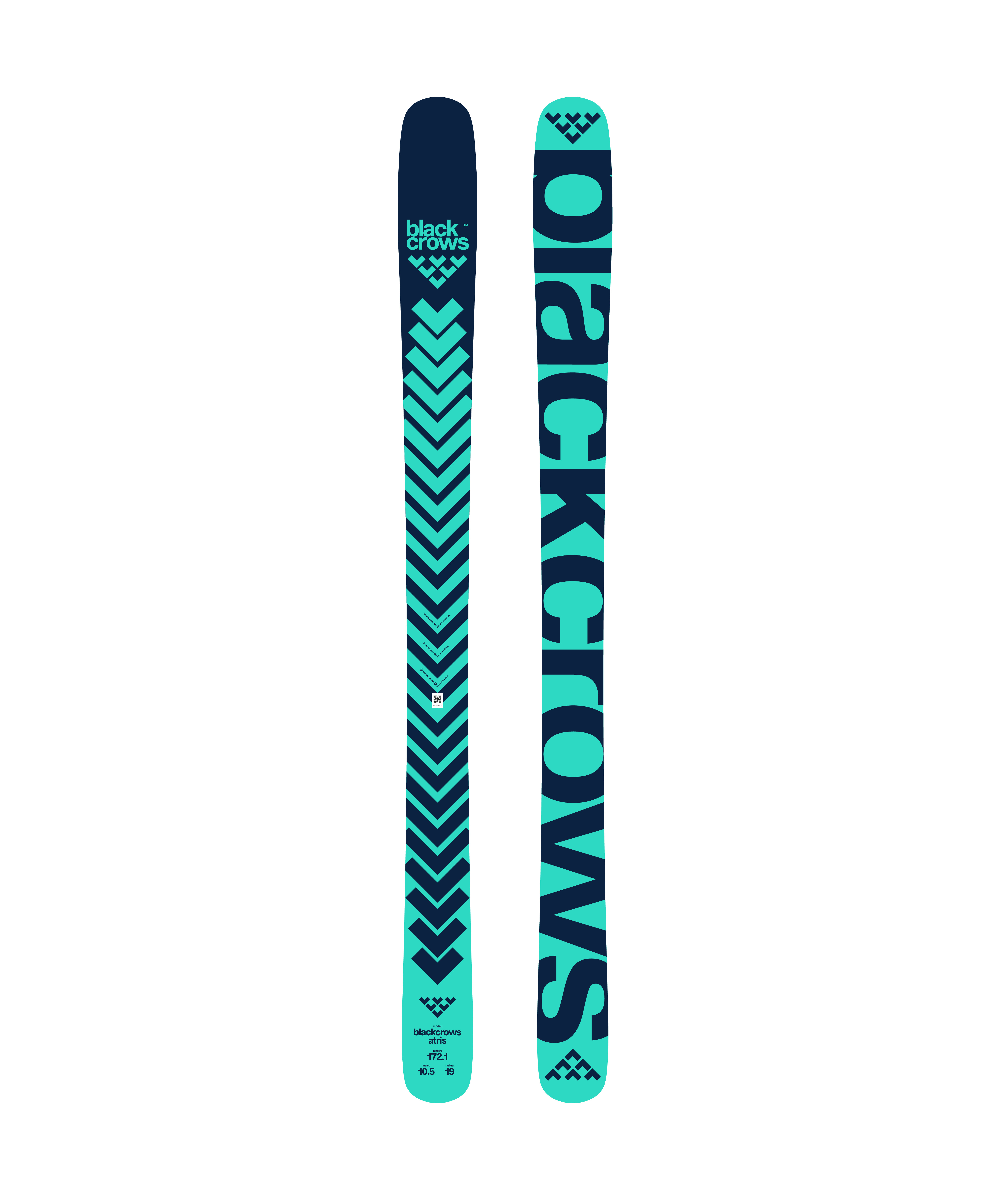 スキー 178.3 BLACK CROWS ATRIS 10.8 Black Crows Atris Freeride skis black/mint 178 cm - Transa.ch