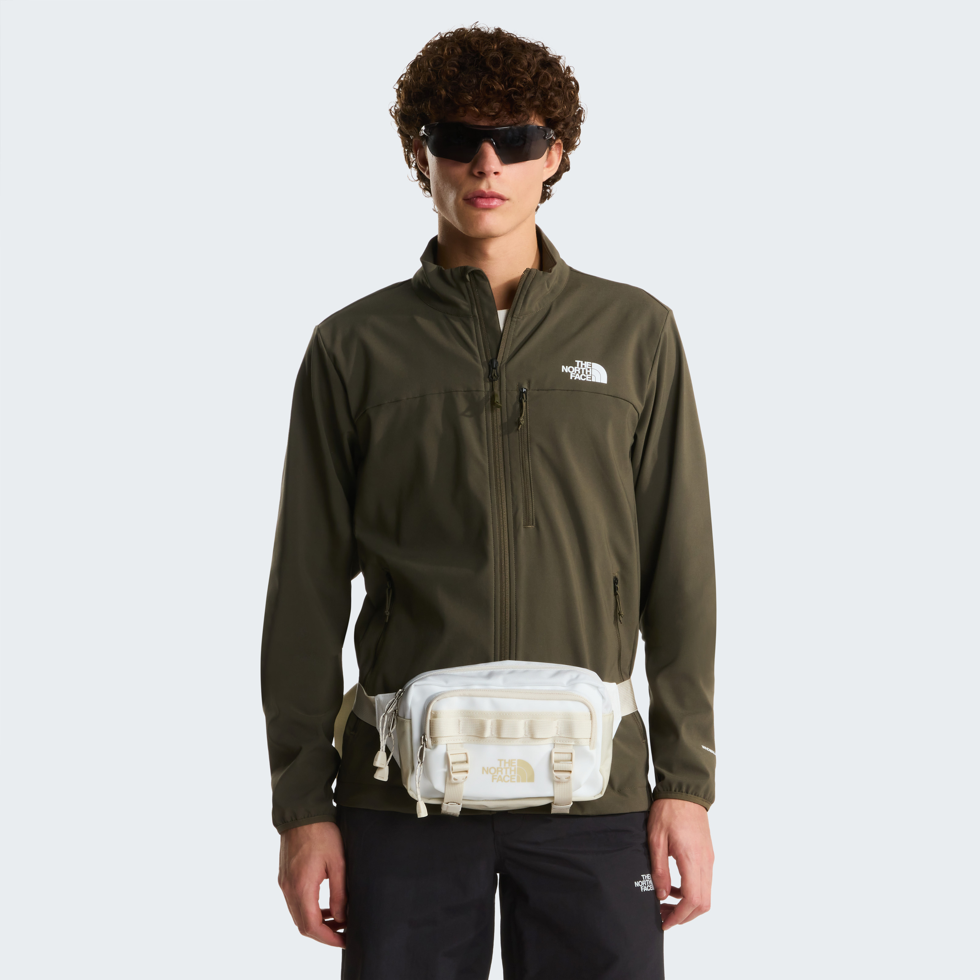 The North Face Base Camp Lumbar Hip belt bag white ash  display picture 1
