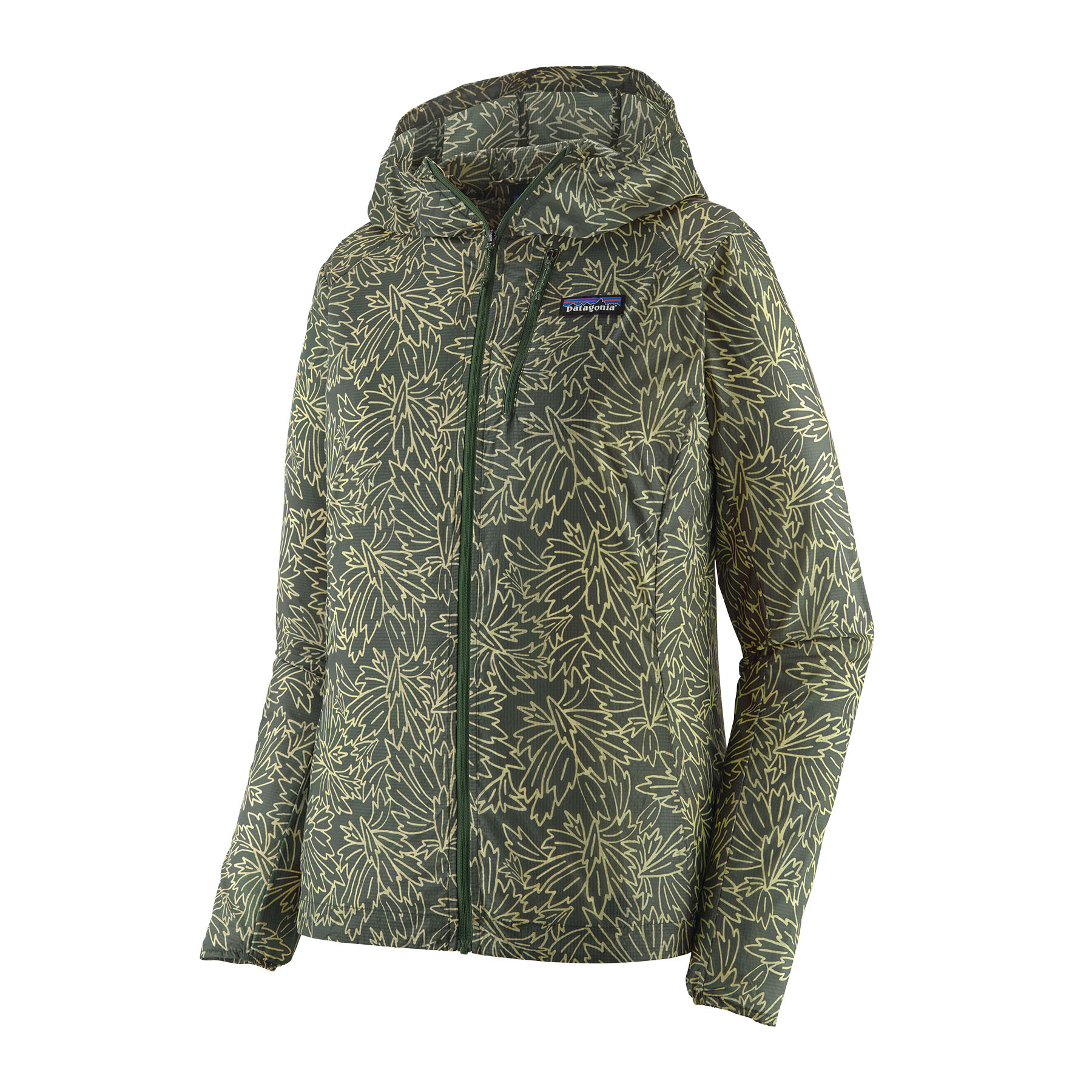 Patagonia W's Houdini Jacket Windbreaker saxifrage: canopy green M