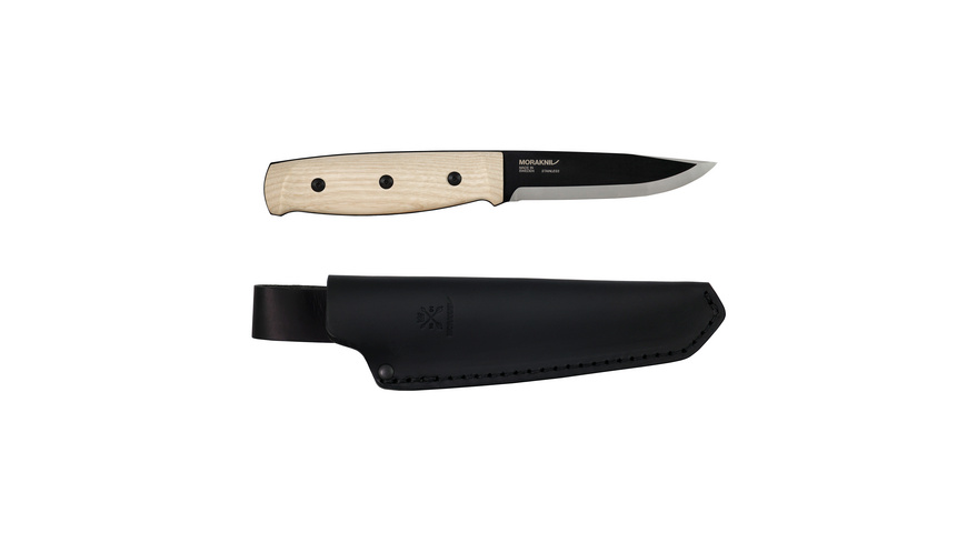 Morakniv Lok 14085 Ash Wood, Black Blade, bushcraft knife