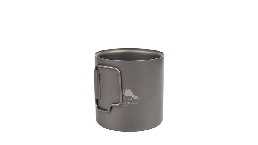 Tazza In Titanio TOAKS 700ml - Ultraleggera Con Coperchio E Manico Pieghevole, Per Trekking E Campeggio - Foto 7